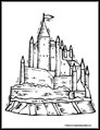 castle coloring page