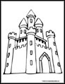 castle coloring page