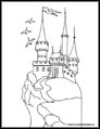 castle coloring page