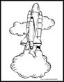 space shuttle coloring page