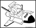 space shuttle coloring page